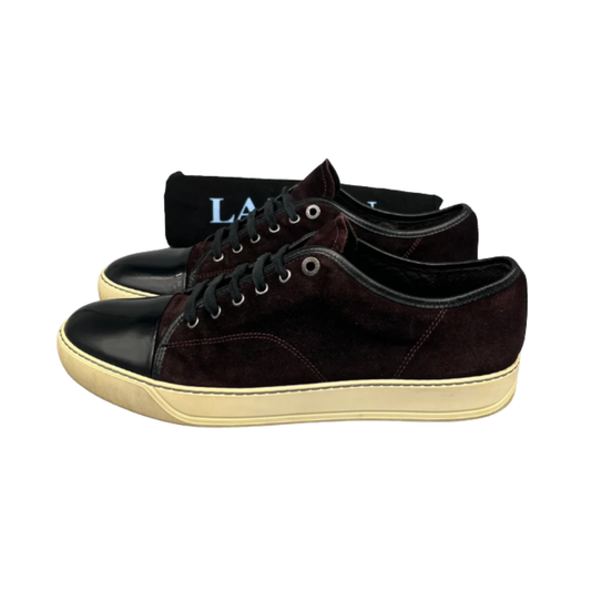 Lanvin Cap Toe Sneakers (Burgundy)
