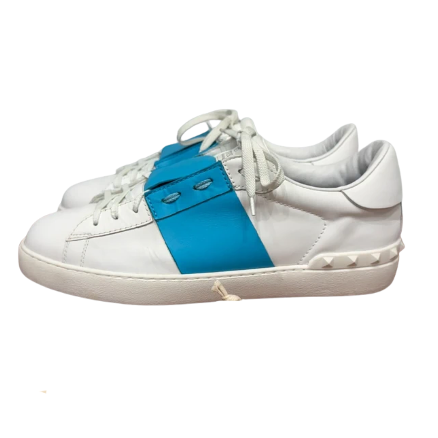 Valentino Open Sneakers (White Blue)