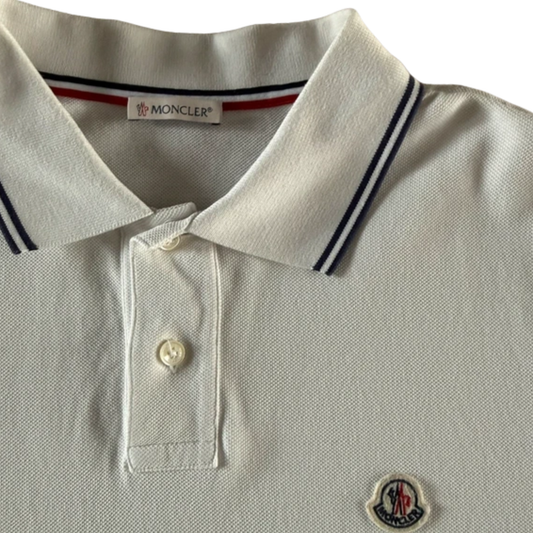 Moncler Maglia Polo Shirt (White)