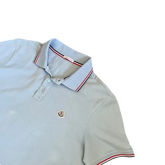 Moncler Maglia Polo Shirt (Blue)