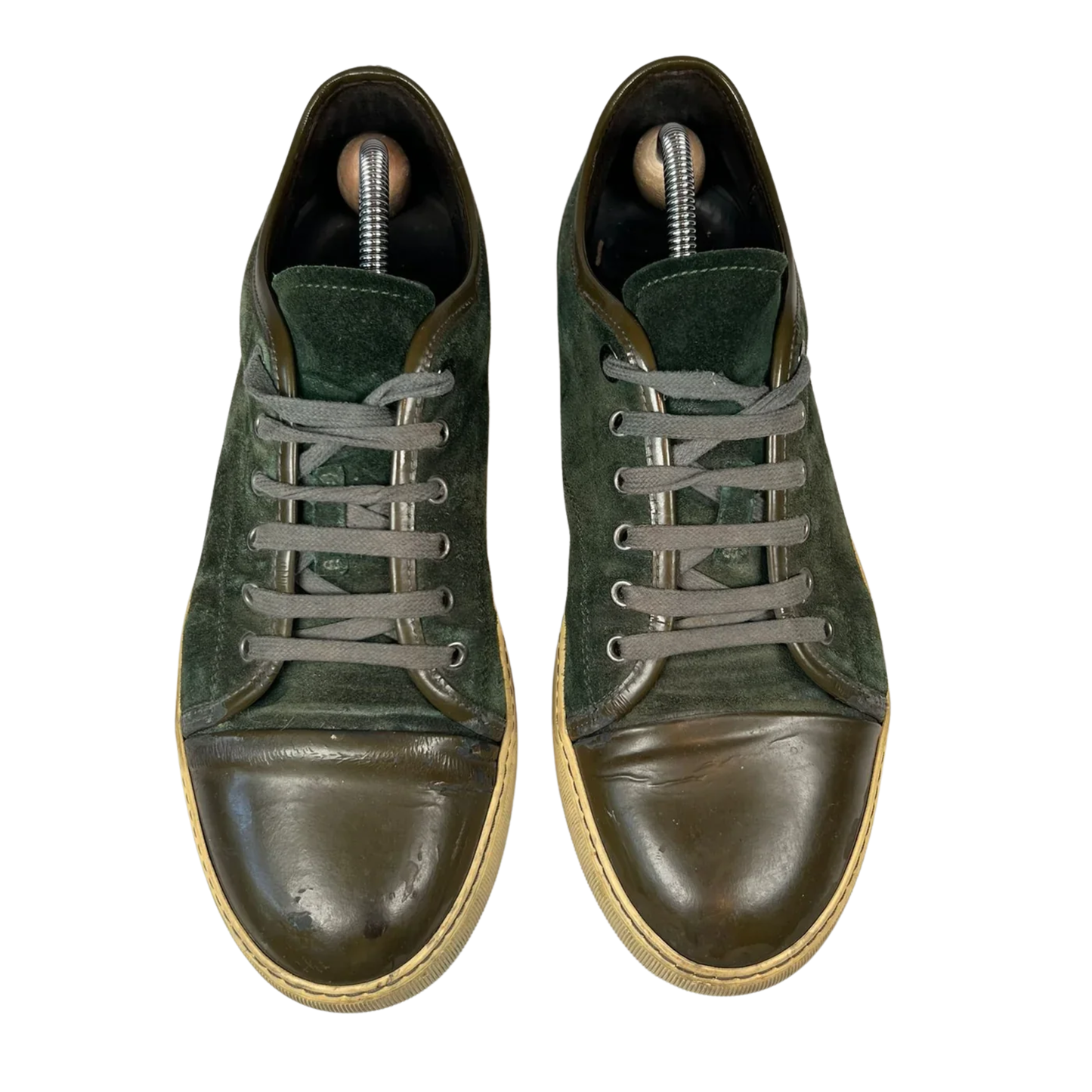Lanvin Cap Toe Sneakers (Green)