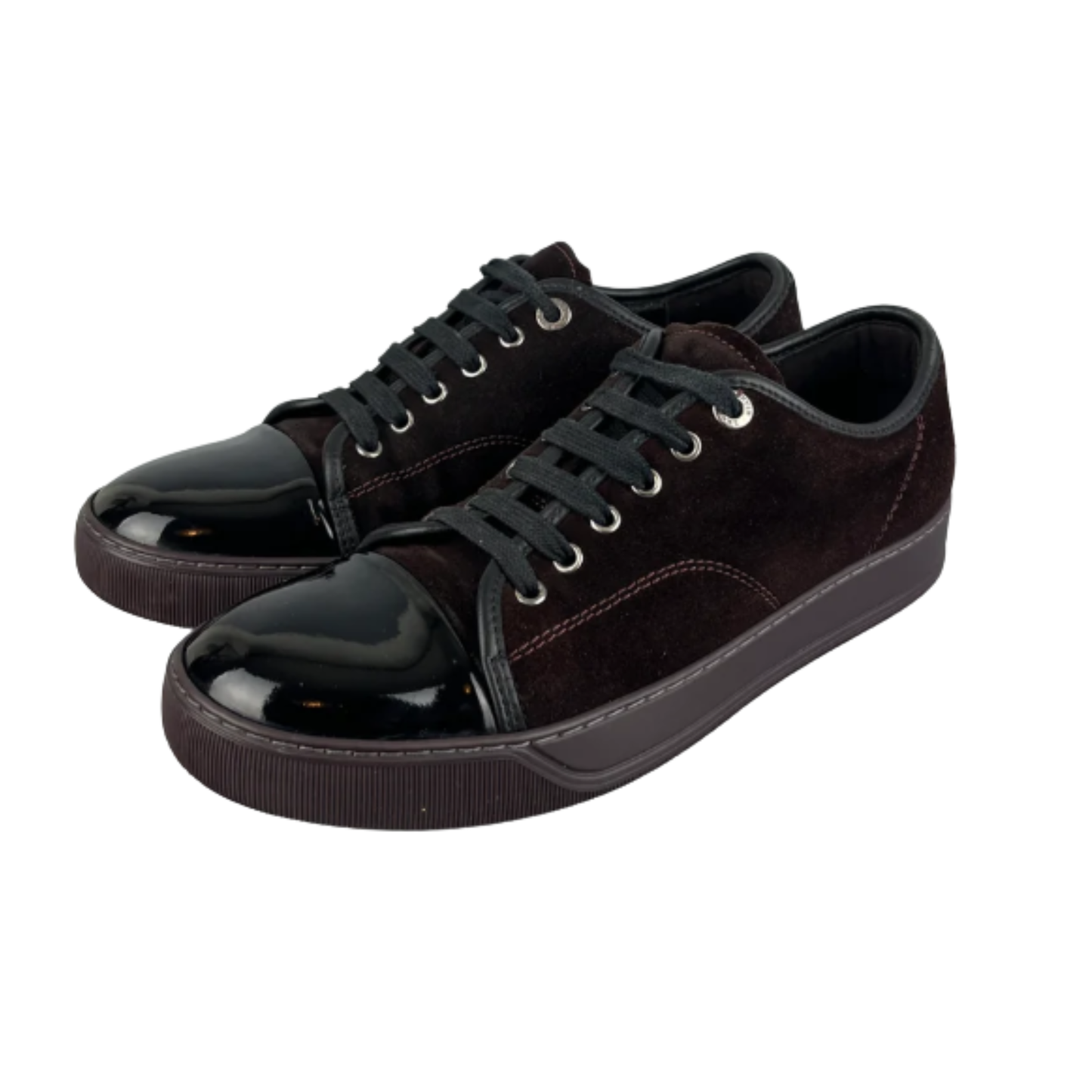 Lanvin Cap Toe Sneakers (Burgundy)