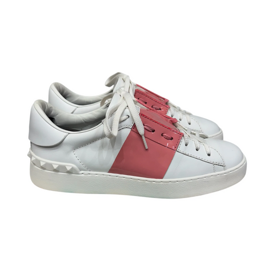 Valentino Garavani Open Sneakers (Patent Pink) (Women's)