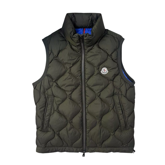 Moncler Allemont Gilet Down Vest (Dark Green)