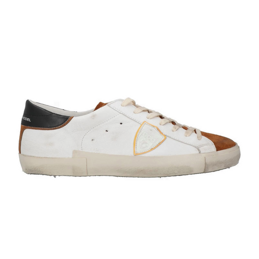 Philippe Model PRSX Sneakers (White Brown) (New)