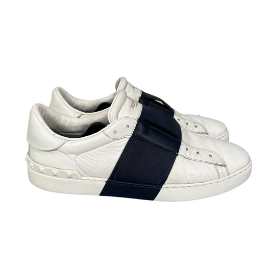 Valentino Garavani Open Sneakers (White Navy)