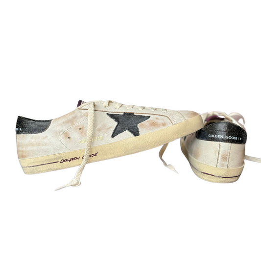 Golden Goose Superstar Sneakers (Distressed Beige) (New)