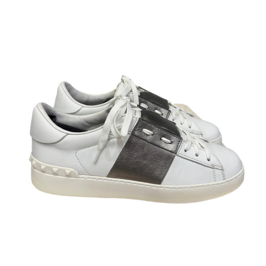 Valentino Garavani Open Sneakers (White Bronze) (Women's)