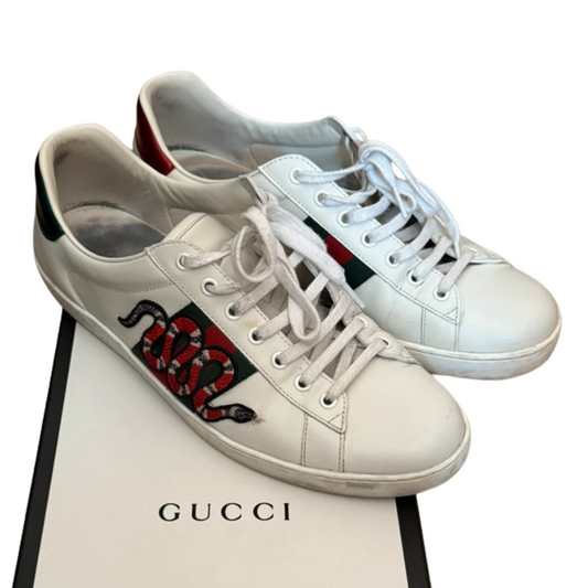 Gucci Ace Sneakers (White)