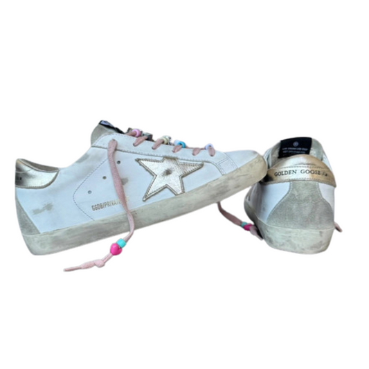 Golden Goose Super-Star (White Gold)