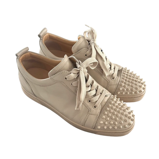 Christian Louboutin Louis Junior Spike Sneakers (Cream)