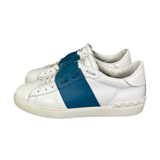 Valentino Garavani Open Sneakers (White Teal)