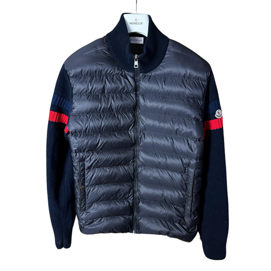 Moncler Tricot Cardigan Jacket (Navy)