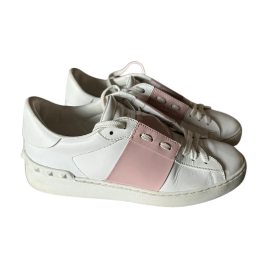 Valentino Garavani Open Sneakers (White Gold) (Women's)