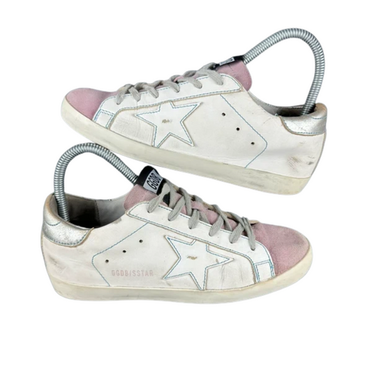 Golden Goose Superstar Sneakers (White Pink) (Women's)