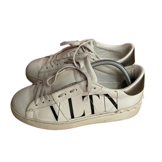 Valentino Garavani Open VLTN Sneakers (White Black) (Womens)
