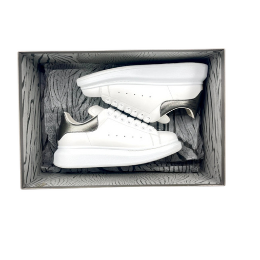 Alexander Mcqueen Sneakers (White Silver) (Womens)