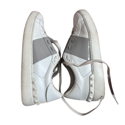 Valentino Garavani Open Sneakers (Patent Grey) (Womens)