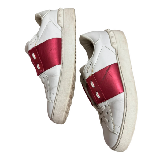 Valentino Garavani Open Sneakers (White Red) (Womens)