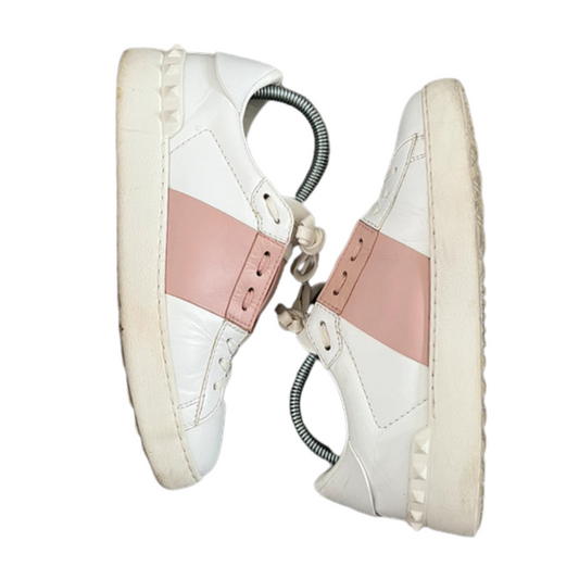 Valentino Garavani Open Sneakers (White Pink) (Womens)
