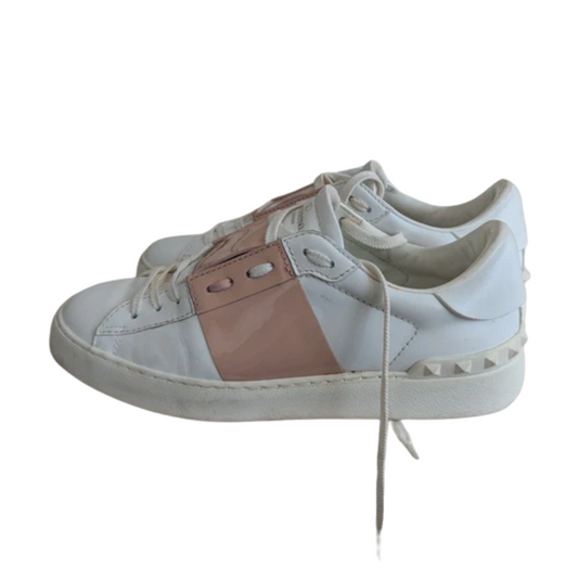 Valentino Garavani Open Sneakers (Patent Pink) (Womens)
