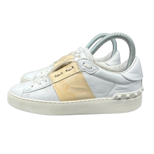 Valentino Garavani Open Sneakers (Patent Yellow) (Womens)