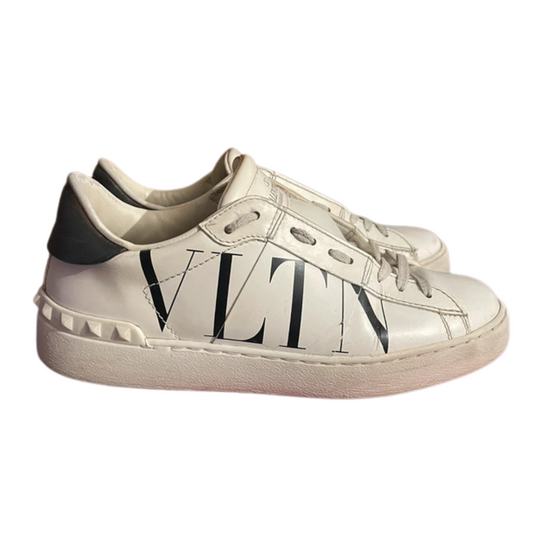 Valentino Garavani Open VLTN Sneakers (White Black) (Womens)