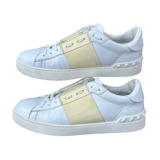 Valentino Garavani Open Sneakers (Patent Yellow) (Womens)