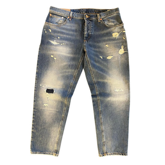 Dondup Brighton Carrot Fit Jeans (Navy Blue)