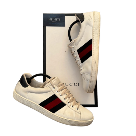 Gucci Ace Sneakers (White)