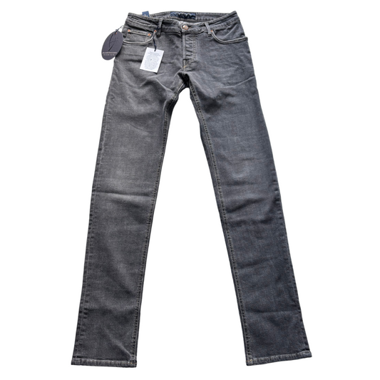 Handpicked Orvieto Slim Fit Jeans (Dark Grey) (New)
