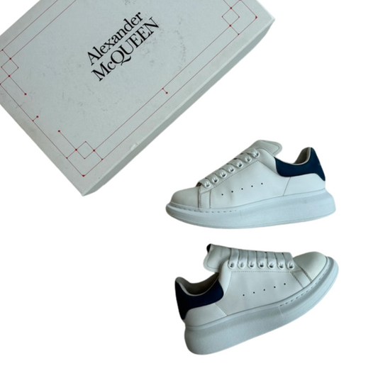 Alexander Mcqueen Sneakers (White Navy) (Womens)