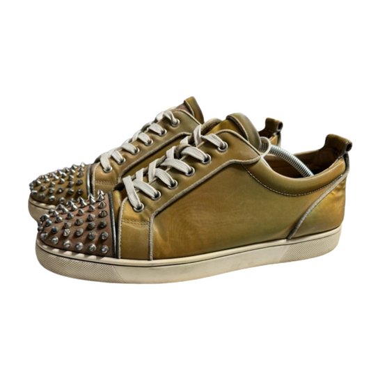 Christian Louboutin Louis Junior Spike Sneakers (Khaki)