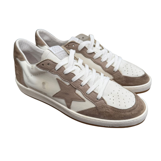 Golden Goose Ballstar Limited Edition Sneakers (White Brown)