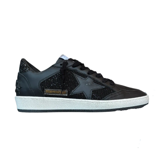 Golden Goose Special Edition Ballstar Sneakers (Black) (New) (Womens)