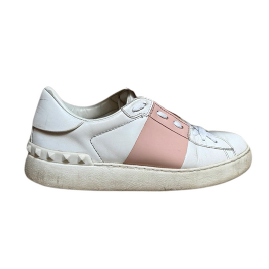 Valentino Garavani Open Sneakers (White Pink) (Womens)