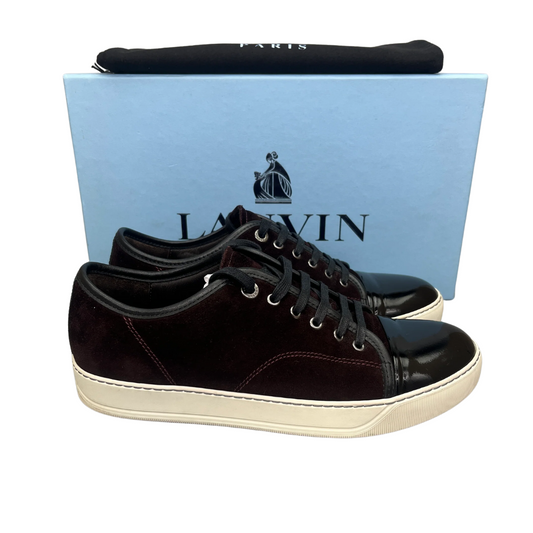 Lanvin Cap Toe Sneakers (Burgundy)