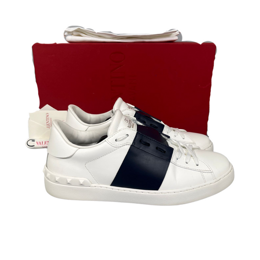 Valentino Garavani Open Sneakers (White Navy)