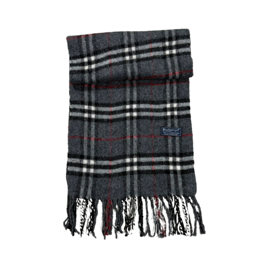 Burberry Scarf (Dark Grey) (Vintage)