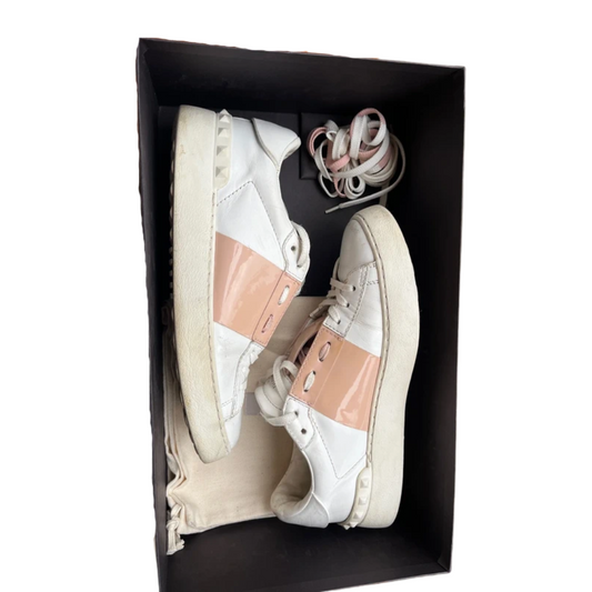 Valentino Garavani Open Sneakers (White Pink) (Womens)