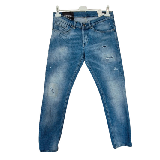 Dondup George Distressed Skinny Fit Jeans (Blue)