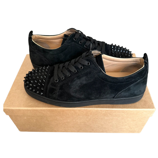 Christian Louboutin Louis Junior Spike Sneakers (Black)