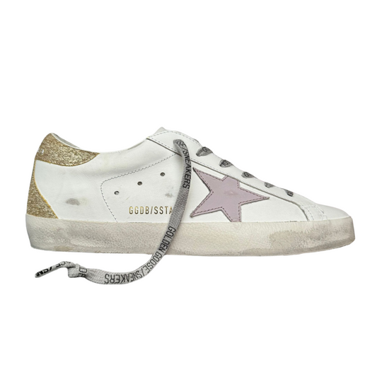 Golden Goose Superstar Sneakers (Gold Heel) (New) (Womens)