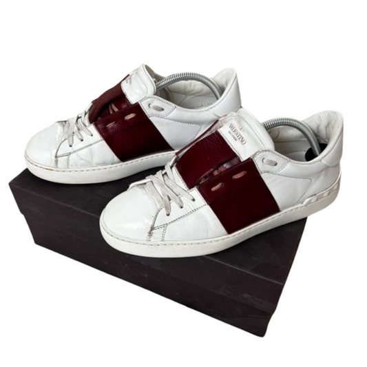 Valentino Garavani Open Sneakers (White Red)