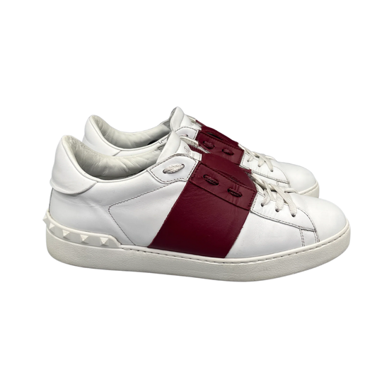 Valentino Garavani Open Sneakers (White Red)
