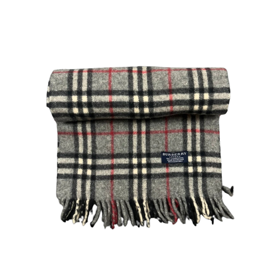Burberry Scarf (Grey) (Vintage)