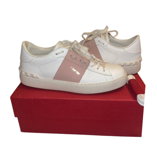 Valentino Garavani Open Sneakers (White Gold) (Women's)