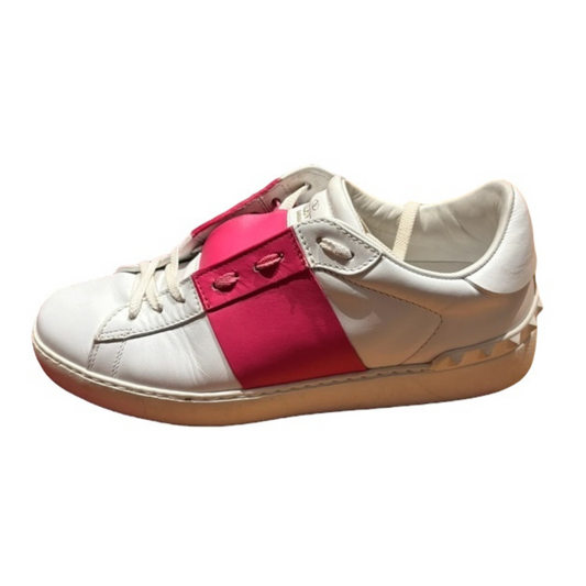 Valentino Garavani Open Sneakers (White Pink) (Womens)