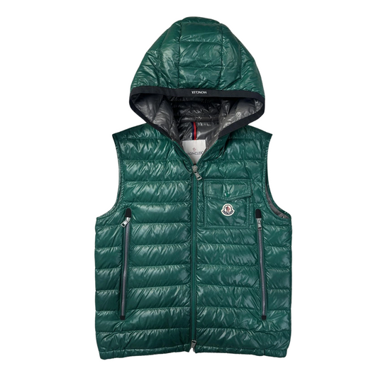Moncler Ragot Down Gilet Vest (Dark Green)