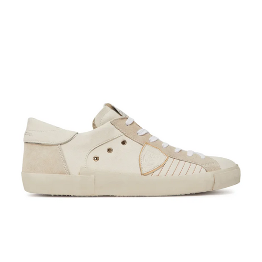 Philippe Model PRSX Sneakers (Blanc Beige) (New)